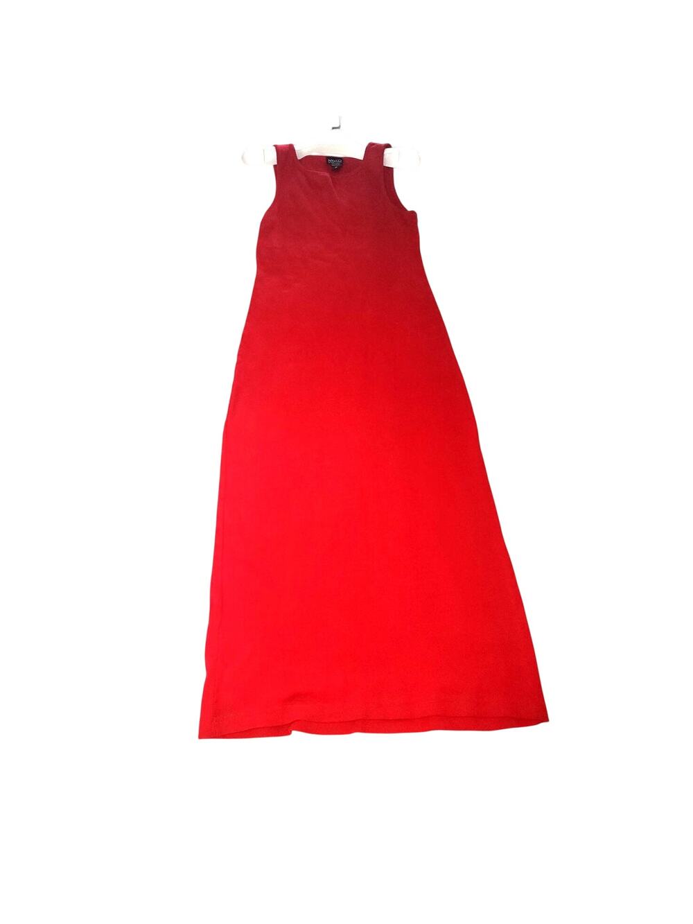 NY and CO Red Cotton Sleeveless Maxi Dress Size M